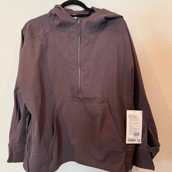 NWT Lululemon Water-Repellent Hooded Anorak-Espresso Size M - Picture 4 of 7